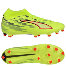 Load image into Gallery viewer, PUMA Ultra 6 Play + FG/AG Unleashed - Yellow Alert/PUMA Black/Glowing Red/Lime Squeeze