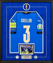 Load image into Gallery viewer, Giorgio Chiellini Signed Italy Jersey – Euro 2020 Champions Framed Display