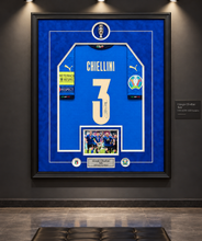 Load image into Gallery viewer, Giorgio Chiellini Signed Italy Jersey – Euro 2020 Champions Framed Display