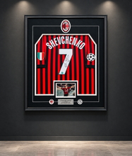 Load image into Gallery viewer, Andriy Shevchenko Signed AC Milan Centenary Jersey – Framed Display