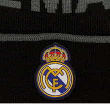 Load image into Gallery viewer, REAL MADRID – BLACK POM BEANIE