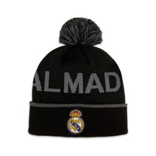 Load image into Gallery viewer, REAL MADRID – BLACK POM BEANIE