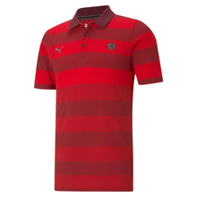 Load image into Gallery viewer, Puma Scuderia Ferrari Striped Men's Red Polo Shirt