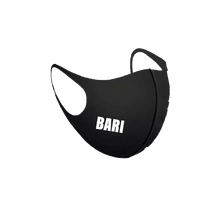 Load image into Gallery viewer, Bari Black Breathable Face Mask Unisex