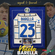 Load image into Gallery viewer, Barella Authentic Inter Milan Signed & Framed Away Jersey