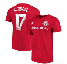 Load image into Gallery viewer, Men&#39;s Toronto FC Jozy Altidore adidas Red Player Name and Number T-Shirt
