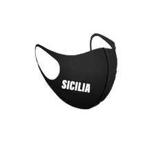 Load image into Gallery viewer, Sicilia Black Breathable Face Mask Unisex