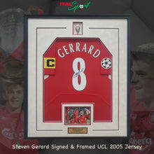Load image into Gallery viewer, Steven Gerard Authentic Signed 2005 Champions League Liverpool Jersey