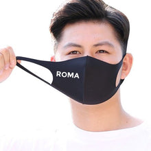 Load image into Gallery viewer, Roma Black Breathable Face Mask Unisex
