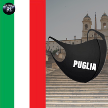 Load image into Gallery viewer, Puglia Black Breathable Face Mask Unisex
