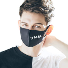 Load image into Gallery viewer, Italia Black Breathable Face Mask Unisex