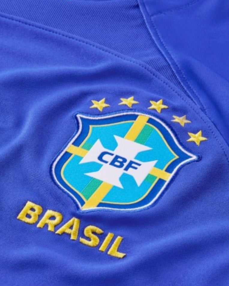 Nike Brazil 2022/23 Stadium Away Jersey Parmount Blue/Green Spark