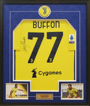 Load image into Gallery viewer, Gianluigi Buffon's Official Signed and Framed 2020/21 Juventus Jersey