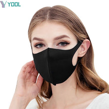 Load image into Gallery viewer, Black Breathable Face Mask Unisex