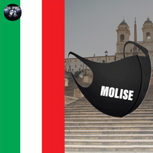 Load image into Gallery viewer, Molise Black Breathable Face Mask Unisex