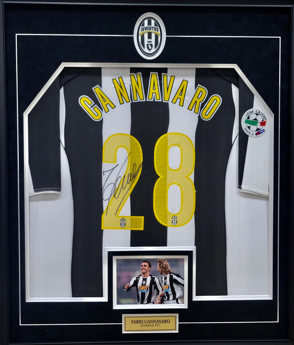 Fabio Cannavaro Authentic Signed & Framed Juventus Jersey – Ital Sport