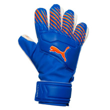 Load image into Gallery viewer, PUMA Goalkeeper Gloves Ultra Match Protect RC Untamed - Ultra Blue/Glowing Red Kids
