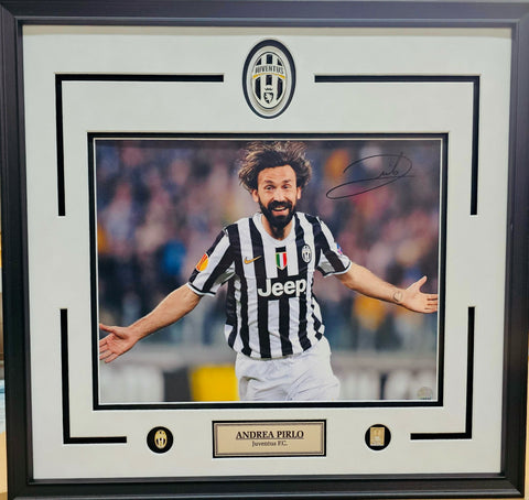 Andrea Pirlo Framed & Signed Juventus Europa League Photo