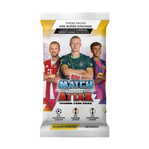 2025-26 TOPPS MATCH ATTAX UEFA CHAMPIONS LEAGUE CARDS – 32-PACK BOX (384 CARDS)