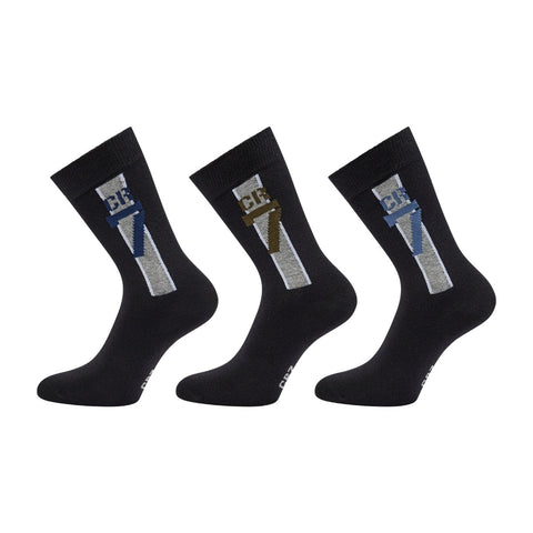 CR7 Boy's Cotton Blend 3-Pack Crew Socks