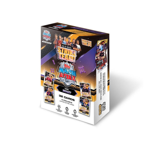2026-27 TOPPS MATCH ATTAX UEFA CLUB COMPETITIONS CARDS – MINI TIN (36 CARDS + 4 EXCLUSIVE LE) (CASE PACK OF 12)