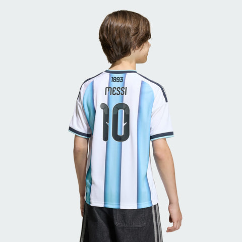 Argentina 26 Home Messi Kids Jersey