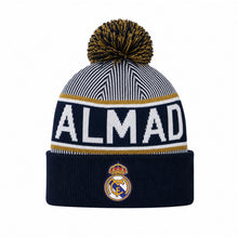 Load image into Gallery viewer, REAL MADRID – MULTI COLOUR POM BEANIE
