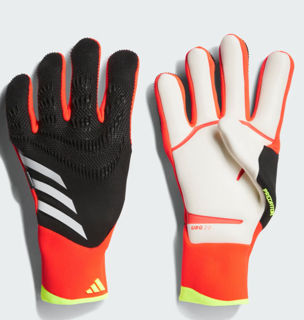 orange adidas gloves