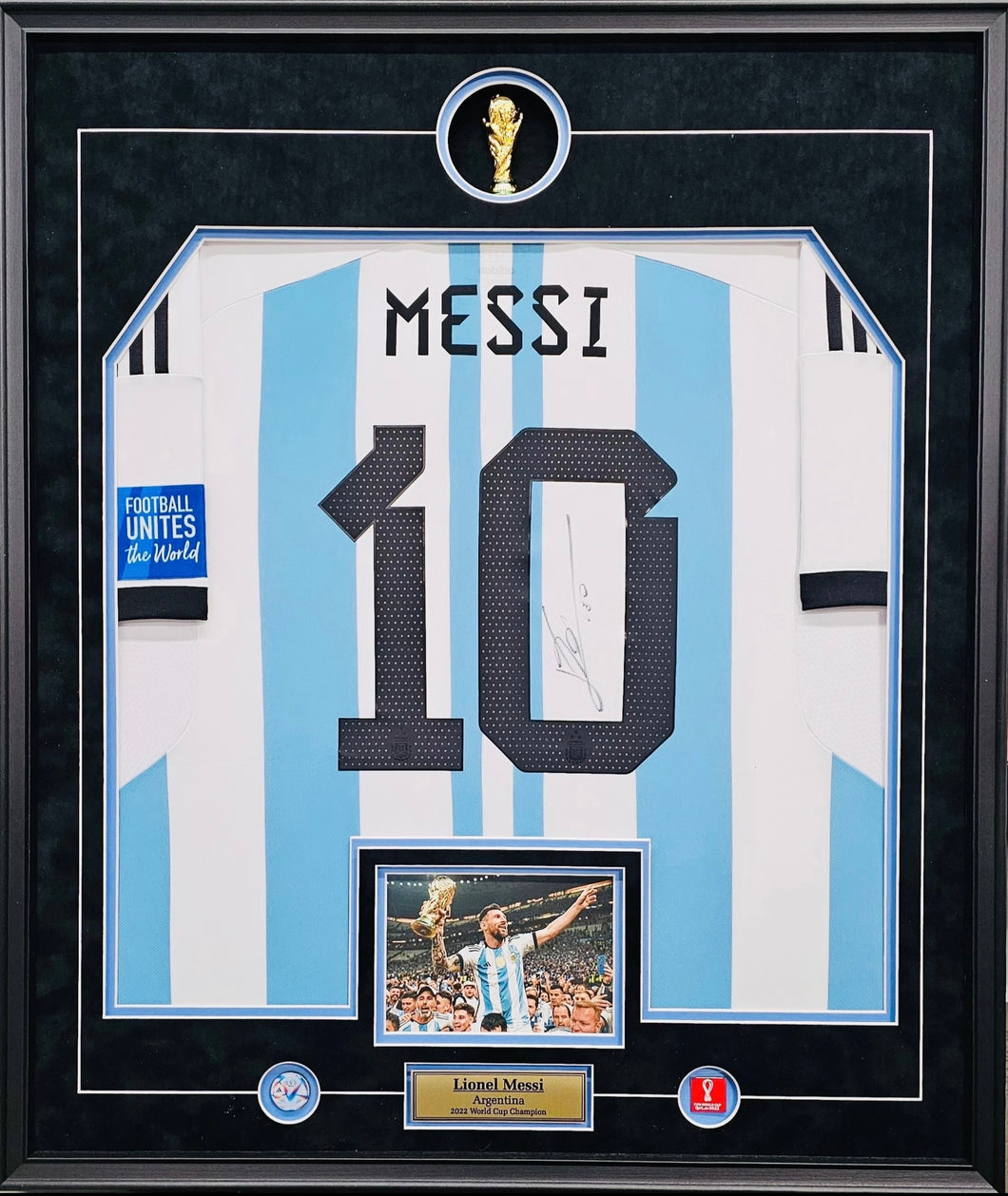 Lionel Messi Signed 2022 Argentina World Cup Jersey