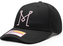 Load image into Gallery viewer, INTER MIAMI – BLACK STANDARD ADJUSTABLE HAT
