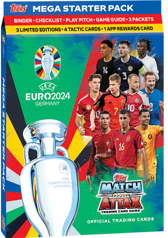 2024 TOPPS MATCH ATTAX UEFA EURO CARDS / STARTER PACK (ALBUM + 24 CARDS)