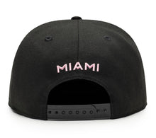 Load image into Gallery viewer, INTER MIAMI – BLACK DAWN SNAPBACK HAT
