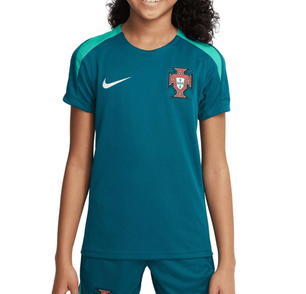 Nike Portugal FPF Strike Dri-FIT Junior Soccer Short-Sleeve Knit Top 2024/25