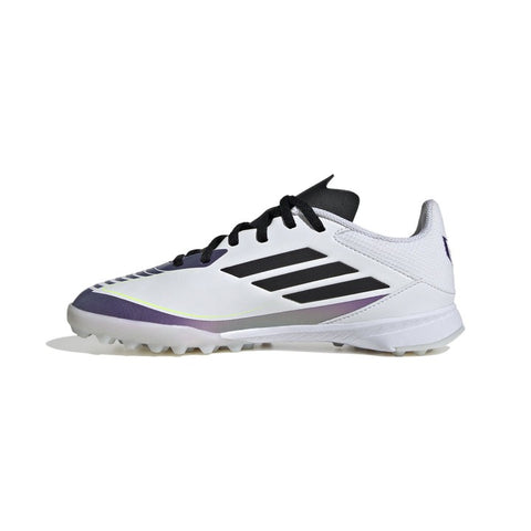 Adidas F50 League Junior TF Messi- White / Core Black/ Unity Purple