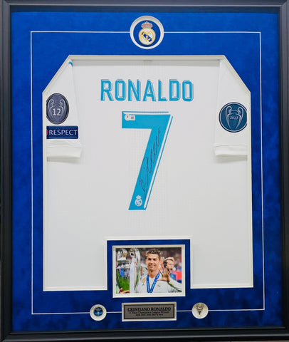 Cristiano Ronaldo Signed 2017/18 Real Madrid Champions League Jersey