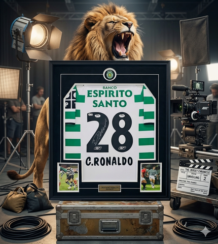 Authentic Signed & Framed Cristiano Ronaldo Sporting CP Jersey