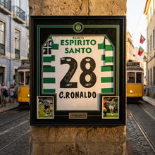 Load image into Gallery viewer, Authentic Signed &amp; Framed Cristiano Ronaldo Sporting CP Jersey
