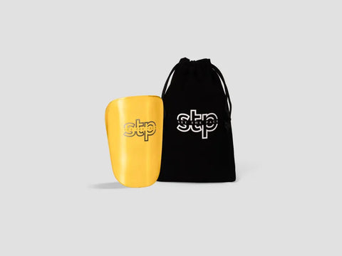 Set The Pace Golden Soccer Mini Shin Pads