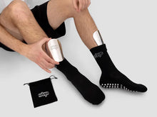 Load image into Gallery viewer, Set The Pace Silver Soccer Mini Shin Pads
