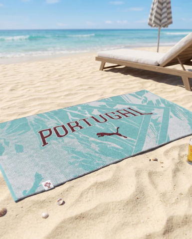 FPF PORTUGAL PUMA UNISEX 2026 LARGE WHITE BATH TOWEL