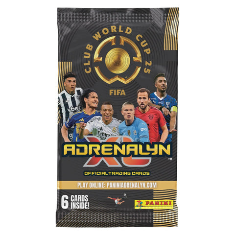 2025 PANINI ADRENALYN XL CLUB WORLD CUP CARDS – 50-PACK BOX (300 CARDS)