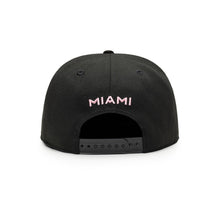 Load image into Gallery viewer, INTER MIAMI – BLACK DAWN SNAPBACK HAT
