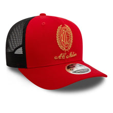 Load image into Gallery viewer, AC MILAN – NEW ERA 9FIFTY HERITAGE GOLD TRUCKER HAT
