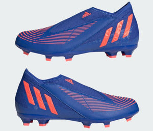 adidas Youth PREDATOR EDGE.3 LACELESS FIRM GROUND CLEATS