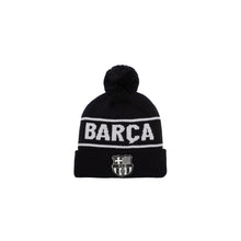 Load image into Gallery viewer, BARCELONA BLACK POM BEANIE
