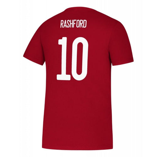 Men's Adidas Cristiano Ronaldo Red Manchester United Name & Number Amplifier T-Shirt