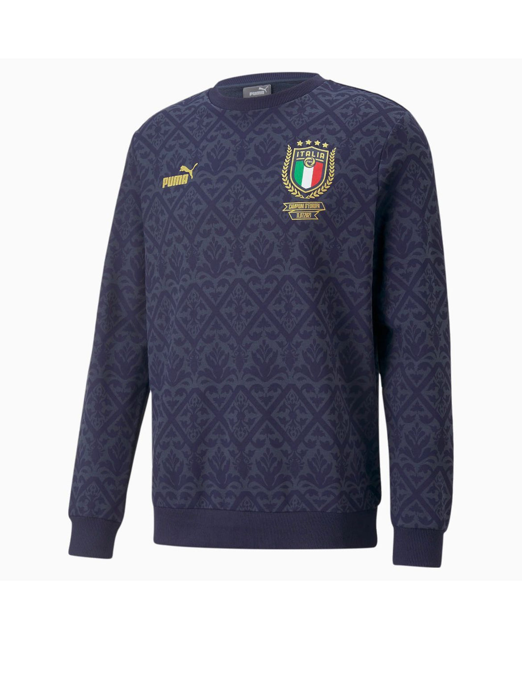 Italy Puma FIGC Graphic Winner Men's Sweatshirt  (Navy)