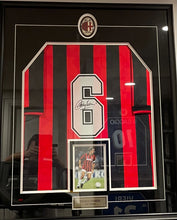 Load image into Gallery viewer, Franco Baresi Authentic AC Milan Signed &amp; Framed Jersey
