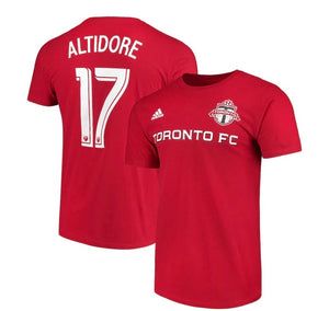 Men's Toronto FC Jozy Altidore adidas Red Player Name and Number T-Shirt