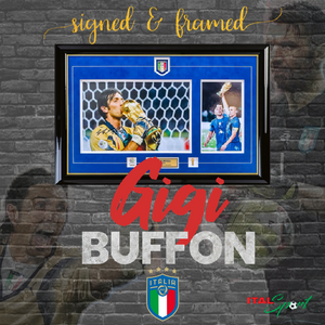 Signed Gianluigi Buffon Framed 2006 World Cup Champion Photo